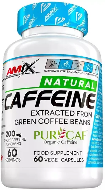 Natural Caffeine PurCaf, 60 vege capsule, Amix