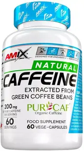 Natural Caffeine PurCaf, 60 vege capsule, Amix