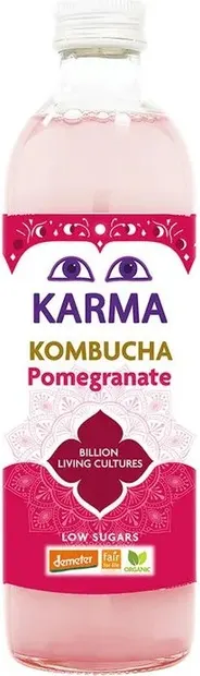 Kombucha organică Demeter, rodie, 500 ml, Karma