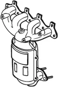 Convertor catalitic potrivit HYUNDAI GETZ 1.1 09.02-06.09