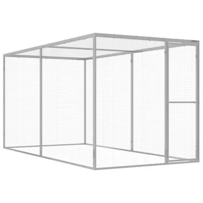 Gossi cusca pentru pisici, 3x1,5x1,5 m, otel galvanizat