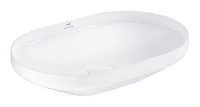 Lavoar Grohe Spa Airio 3996600H, montare pe blat, 600 x 400 mm, slim, porcelan, Alb
