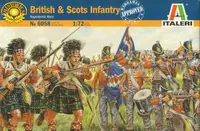 Figurine pentru hobby Italeri Militare: Soldați - Infanterie britanică și scoțiană, războaiele napoleoniene, 50 de figurine