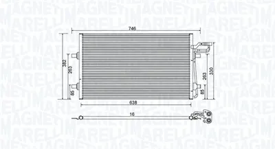 Radiator AC condensator potrivit VOLVO C30, C70 II, S40 II, V50 1.6-2.5 12.03-12.12