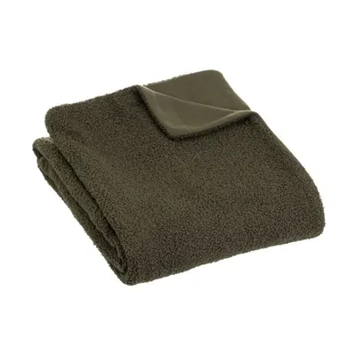 Pătură verde din sherpa 130x160 cm Sherpa Bouclé – Casa Selección