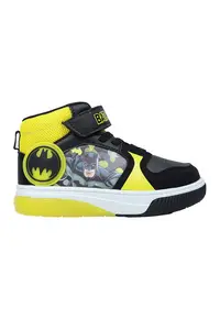 Pantofi sport cu insertii de piele ecologica Batman - Negru/Galben pai
