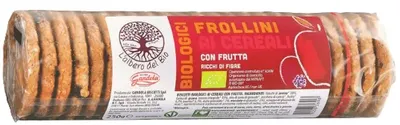 Biscuiți integrali organici cu fructe, 250 g, L'Albero del Bio