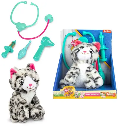 Set veterinar Toi Toys - Cu câine/pisică/unicorn, sortiment