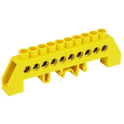 Neutral bus bars in combined DIN-Izolators of “Bearing” type SHNI-8x12-10-kS-ZH