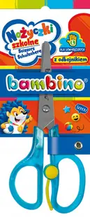 Foarfece de copii pentru mana stanga Bambino Premium - Cu limitator, sortiment