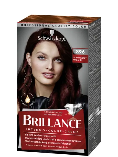 Schwarzkopf Vopsea de par Brillance Nr:896 Schwarzrot Organdi