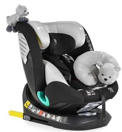 Scaun auto Moni - Serengeti, IsoFix, I-Size, 40-150 cm, gri deschis