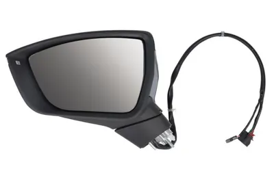 Oglinda laterala stanga electric, convex, cu incalzire, asistenta banda, grund, rabatare electrica, semnalizator potrivit SEAT ATECA 04.16