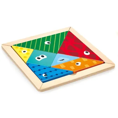 Joc Educational Hape Tangram 8 piese