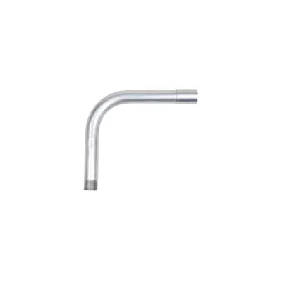 Cot aluminiu cu filet si manson,D.int.20 mm, Raza: 80 mm