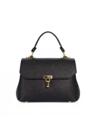 Geanta dama Grace - piele naturala - negru