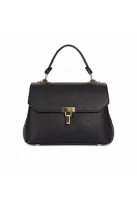 Geanta dama Grace - piele naturala - negru