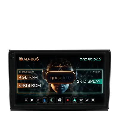 Navigatie 2K Fiat Bravo (2006-2014), Android, S-Quadcore 4GB RAM + 64GB ROM, 9.5 Inch - AD-BGS90042K+AD-BGRKIT356