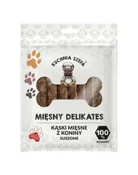 KUCHNIA SZEFA Delicatesă din carne Cârnați din carne de cal 7 buc recompense uscate pentru câini