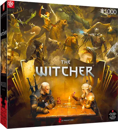 Puzzle Good Loot din 1000 piese - The Witcher: Playing Gwent