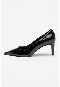 Pantofi stiletto de piele lacuita Essential - Negru