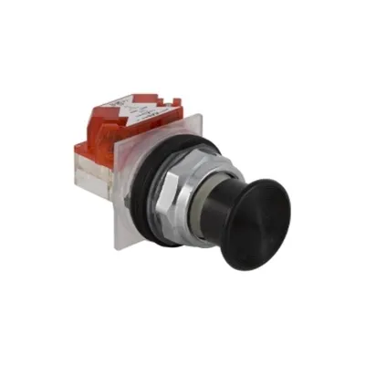 Buton Ø 30 - Rama Metalica - Cap De Tip Ciuperca Ø 35 Mm - Negru - 1 C/O