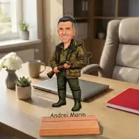 Caricatura pentru Vanator - Statueta Personalizata tip Trofeu