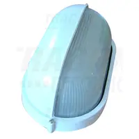 Corp iluminat metalic protejat,oval,alb, acoperit orizontal TLH-14FW 230V, 50Hz, E27, max.100W, IP44, EEI=A++,A+,A,B,C,D,E