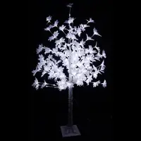 Copac decorativ sarbatori, Alb, iluminat 160 LED, 180 cm, lumina rece