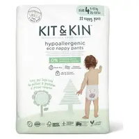 Scutece Hipoalergenice Eco Pull Up Maxi, Kit&Kin, Marimea 4, 22 buc, De unica folosinta, 9-15 kg