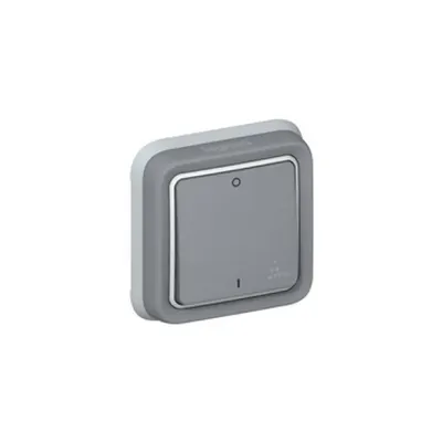 doi poli switch Plexo IP55 - 10 AX 250 V~ - modular - gri
