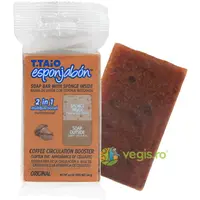 Burete de Baie si Sapun Incorporat 2in1 cu Pudra de Cafea 120g
