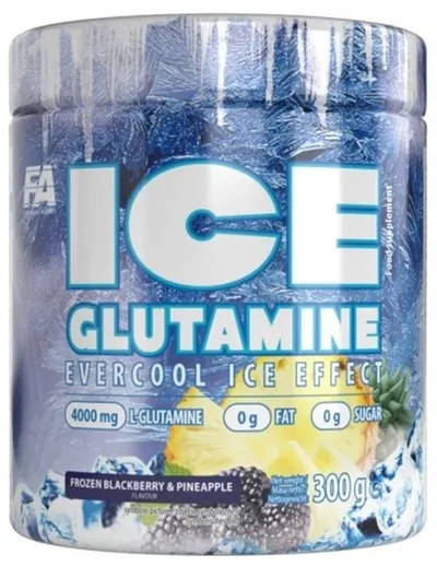 Ice Glutamine, frozen blackberry & pineapple, 300 g, FA Nutrition