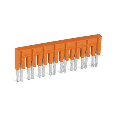 Jumper; insulated; 8-way; Nominal current 30 A; orange