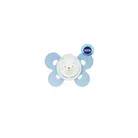 Suzeta, Chicco, Physio Comfort, Din silicon, Forma ortodontica, 2-6 luni, albastru
