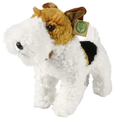 Jucărie de pluș Rappa Eco Friends - Fox Terrier, în picioare, 30 cm