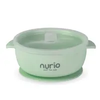 Bol din silicon cu capac Nurio - Verde