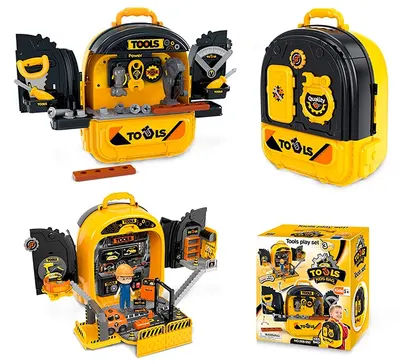 Set de joacă 3 în 1 Chipolino - Unelte într-un rucsac