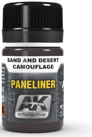 Produs eroziv pentru aviație AK Interactive - PANELINER FOR SAND AND DESERT CAMOUFLAGE (AK2073) (35 ml)