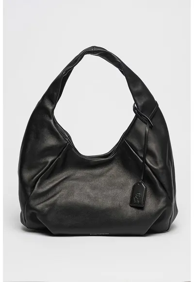Geanta hobo din piele The Moda - Negru