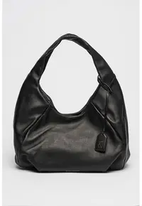 Geanta hobo din piele The Moda - Negru