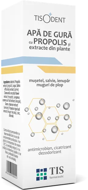 Apa de gura cu propolis, 20ml, Tis Farmaceutic