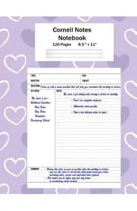 Cornell Notes Notebook: Note Taking System, For Students, Writers, Meetings, Lectures Large Size 8.5 x 11 (21.59 x 27.94 cm), Durable Matte Pu