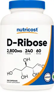 D-Ribose, 240 capsule, Nutricost