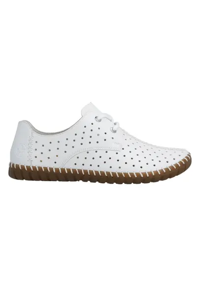 Tenisi dama - ANTISTRESS - M2801-80 alb - piele naturala - Alb