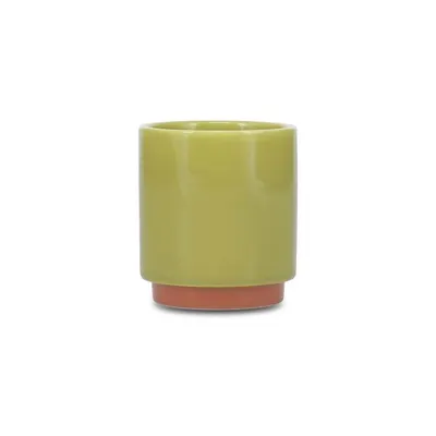 Ceașcă verde/portocalie din gresie ceramică 270 ml Duo – ONA
