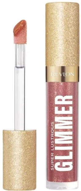 Revlon Super Lustrous Luciu de buze Glimmer Gloss, 05 Glazed Almond, 3.8 ml