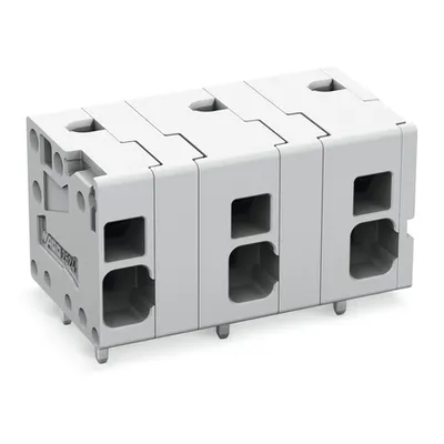 PCB terminal block; 4 mm²; Pin spacing 11.5 mm; 2-pole; Push-in CAGE CLAMP®; 4,00 mm²; gray