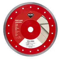Disc diamantat pt. Ceramica dura, portelan gros >2cm pt. terase, 250x25.4 (mm), TPL 250 EXT Pro - RUBI-40913