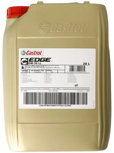 Ulei motor CASTROL EDGE LongLife II 0W30 1502C0 20L 20L